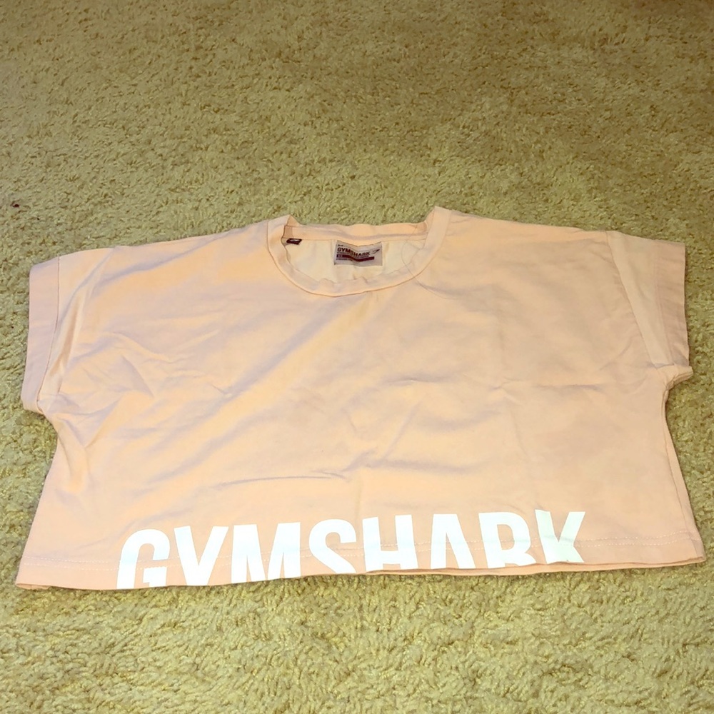 Blush Nude Gymshark Fraction Crop